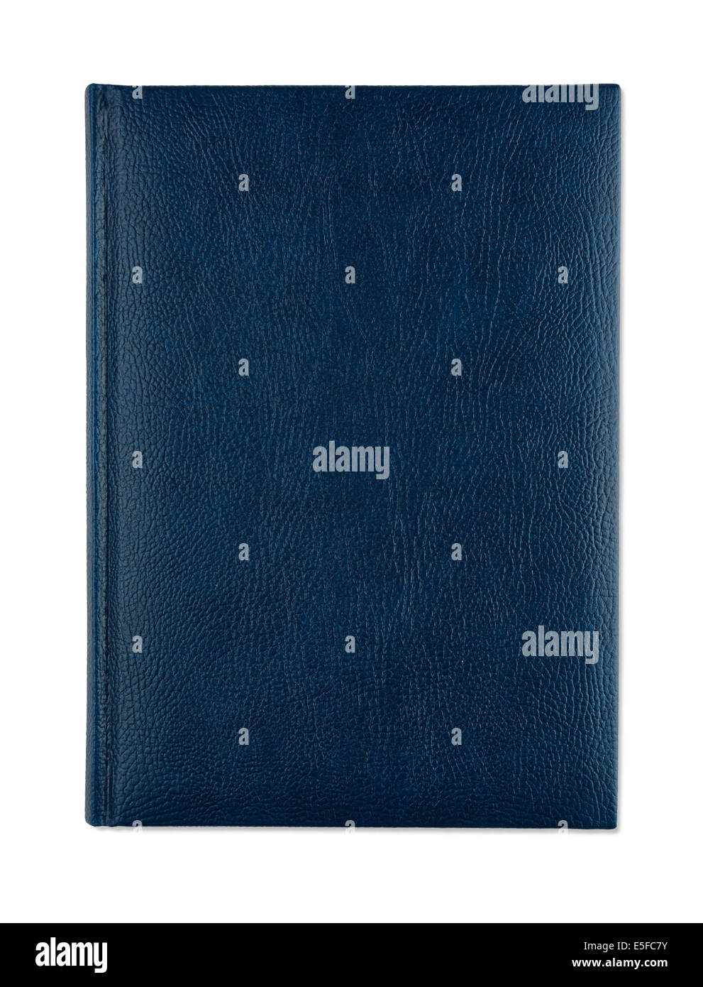 Livre bleu sur fond blanc Banque D'Images