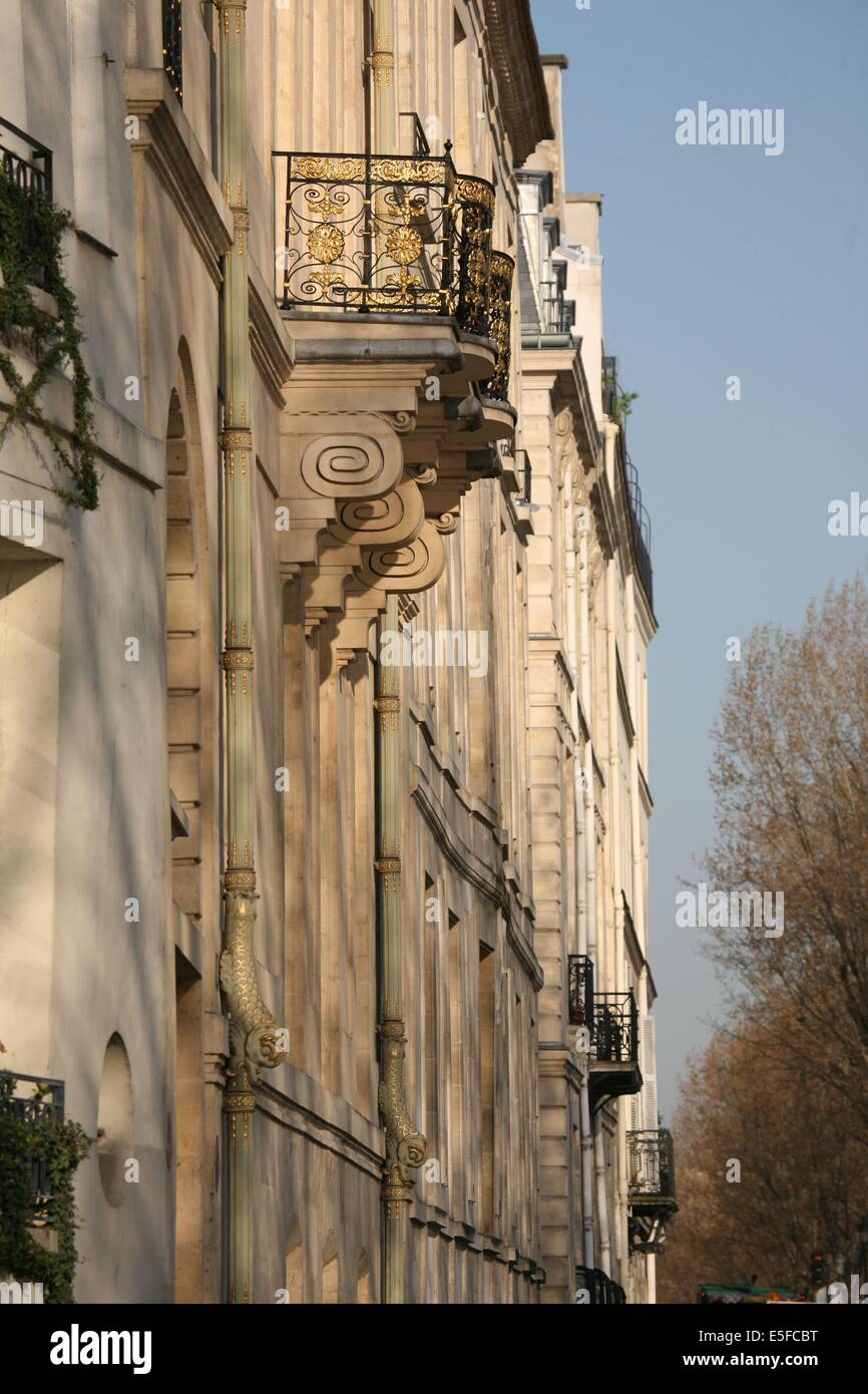 France, ile de france, paris 4 e arrondissement, Hotel de lauzun, 17 quai d'anjou Date : See 2012 Banque D'Images