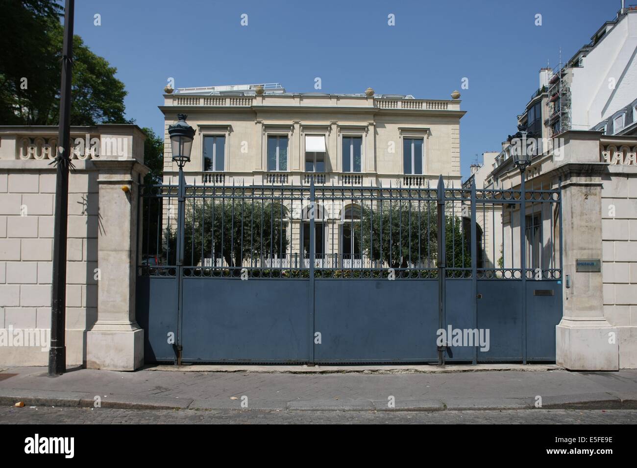 France, ile de france, paris 9 e, nouvelle athènes, 2 rue de la tournée des dames, hôtel particulier, Date : Ete 2012 Banque D'Images