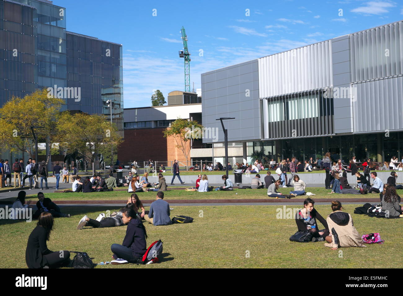 Campus de l'Université de Sydney et les étudiants, l'université publique fondée en 1850 la première université de l'Australie , Camperown,,Sydney Banque D'Images