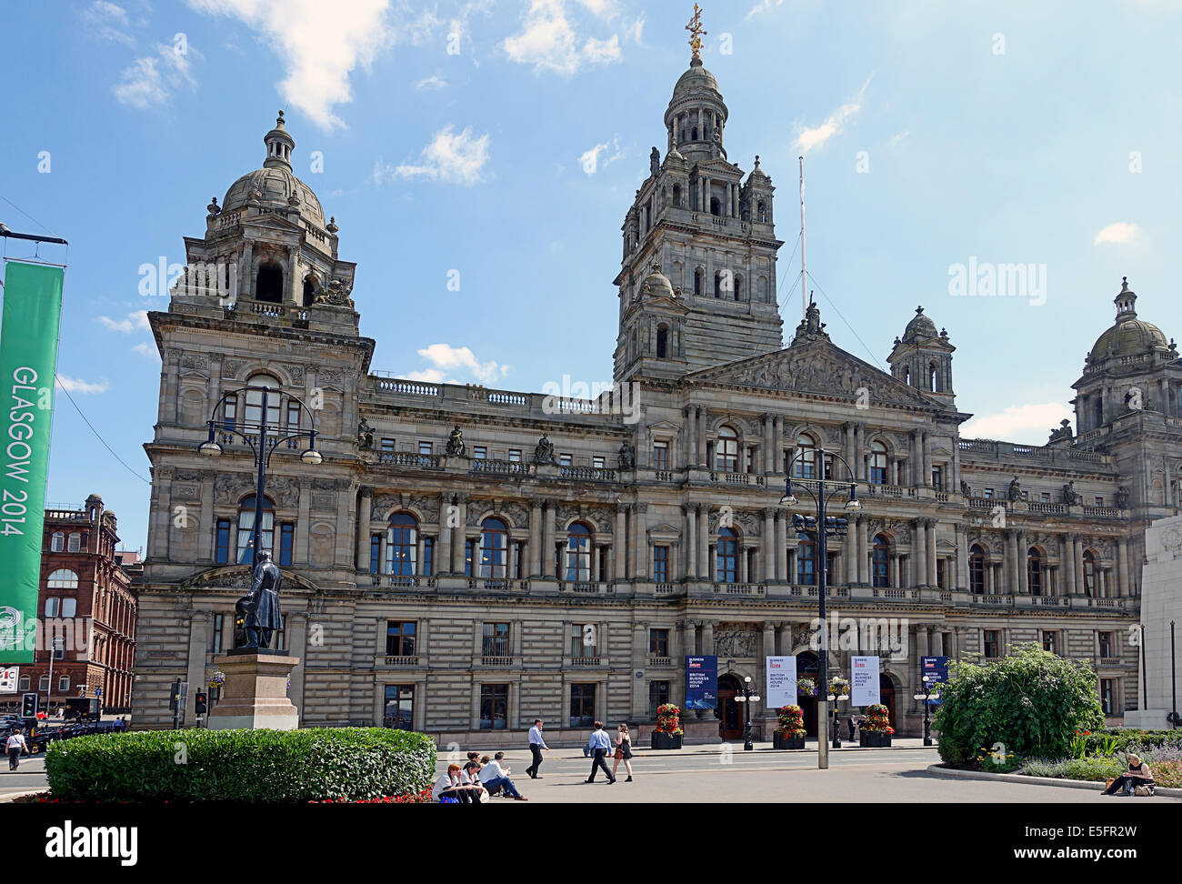 GLASGOW CITY CHAMBERS, Glasgow, Royaume-Uni Banque D'Images