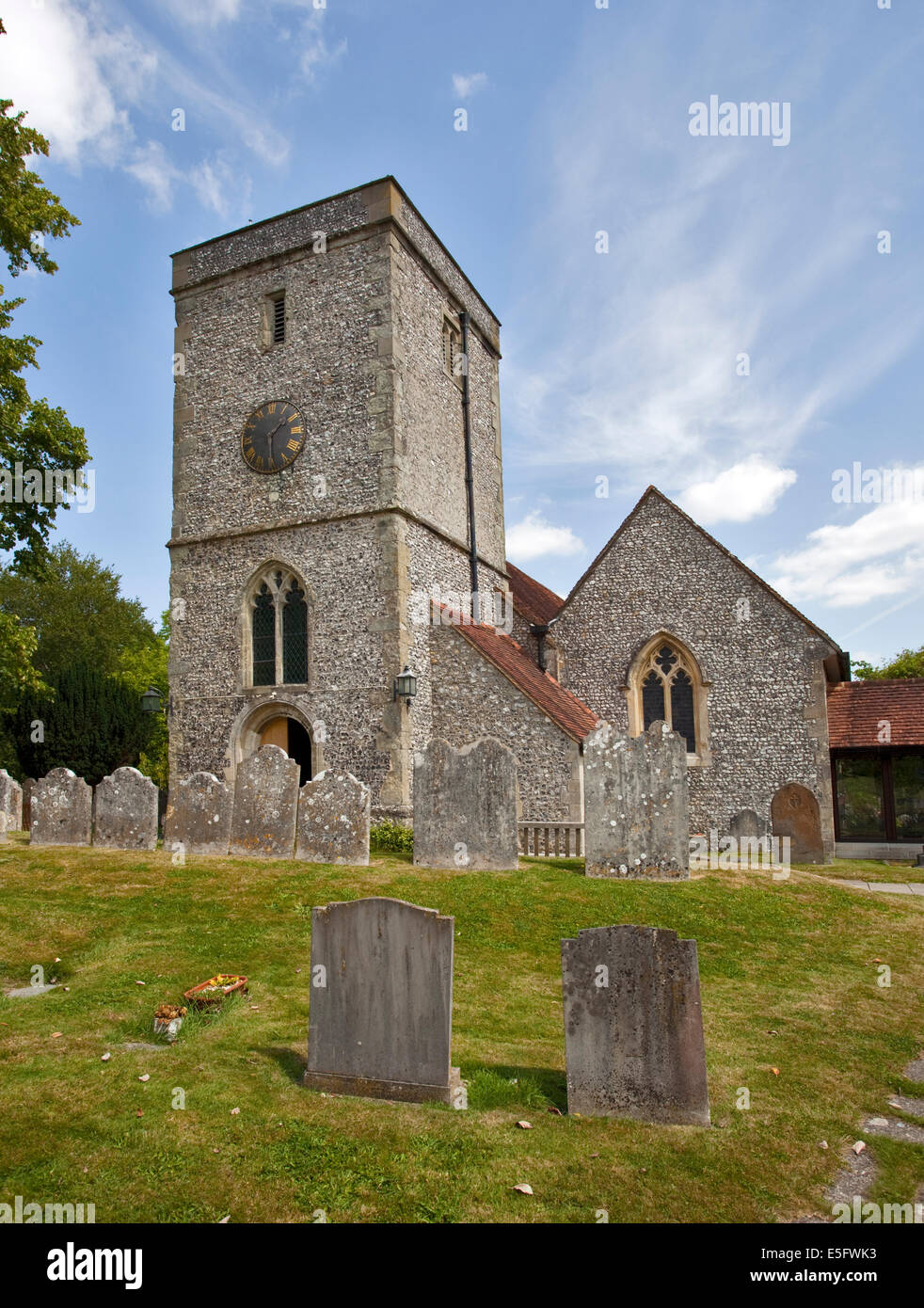 Église St Marys, Kings digne, Hampshire, Angleterre Banque D'Images