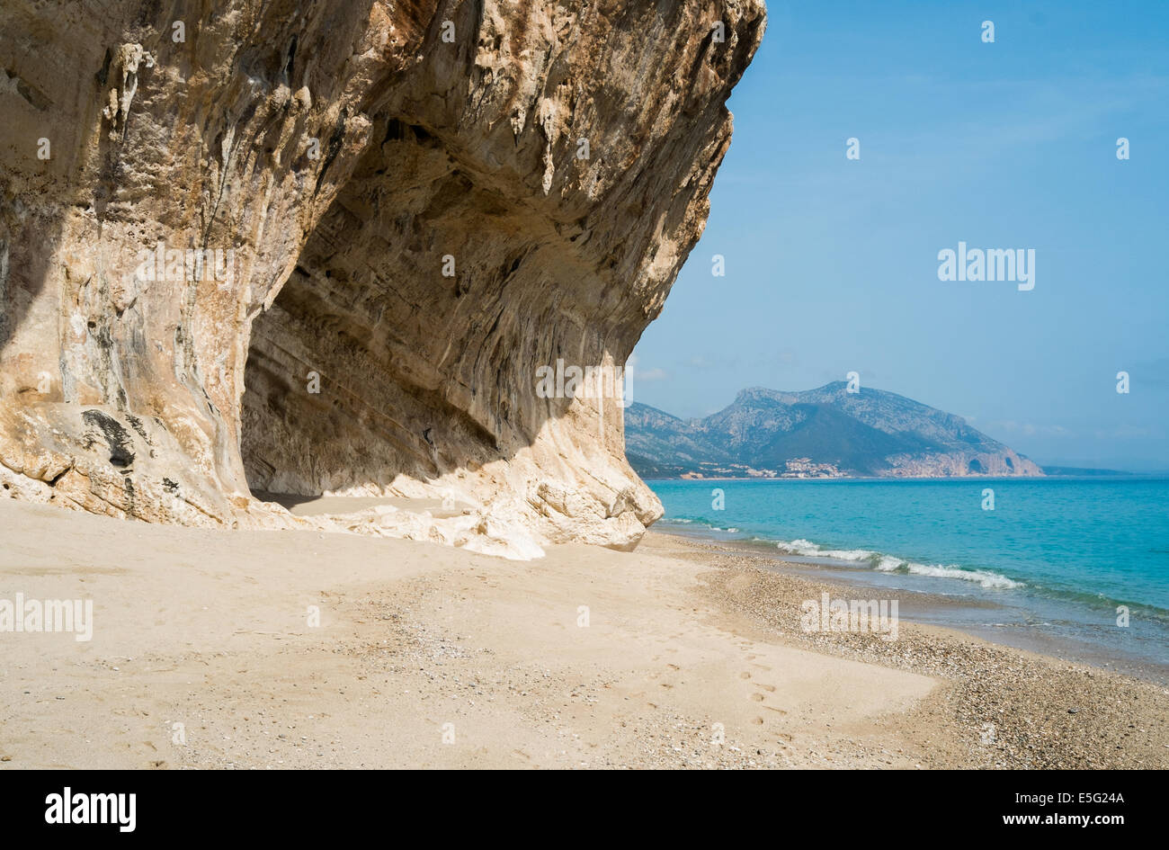 Plage de Cala Luna, Cala Gonone, Sardaigne, Italie Banque D'Images