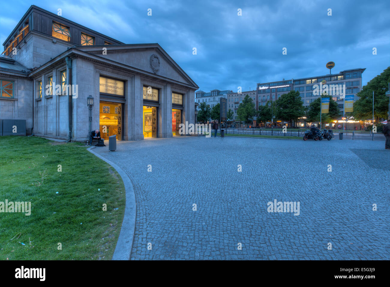 Historique La station U-bahn Wittenbergplatz dans l'extrémité ouest du centre de Berlin. Banque D'Images