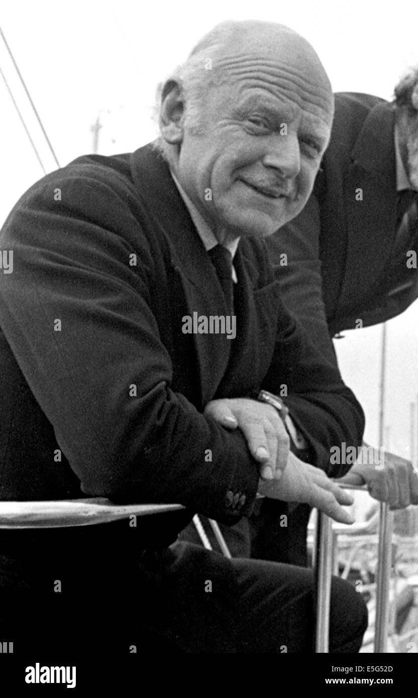 AJAXNETPHOTO. 1976. SWANWICK, ENGLAND-COCKLESHELL HERO-LT.COL H.G.'BLONDIE' HASLER QUI MENA DIX COMMANDOS EN 1942 RAID.PHOTO : JONATHAN EASTLAND/AJAX Banque D'Images