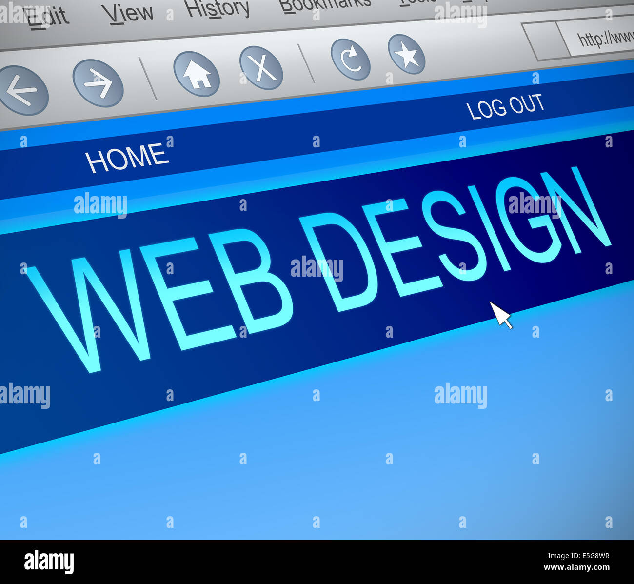 Web design concept. Banque D'Images