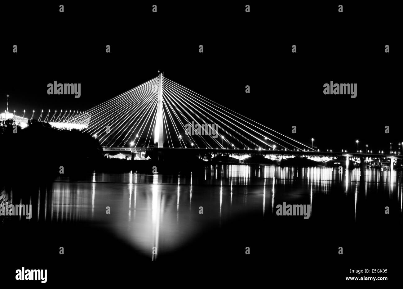 Sous pont, Varsovie Banque D'Images