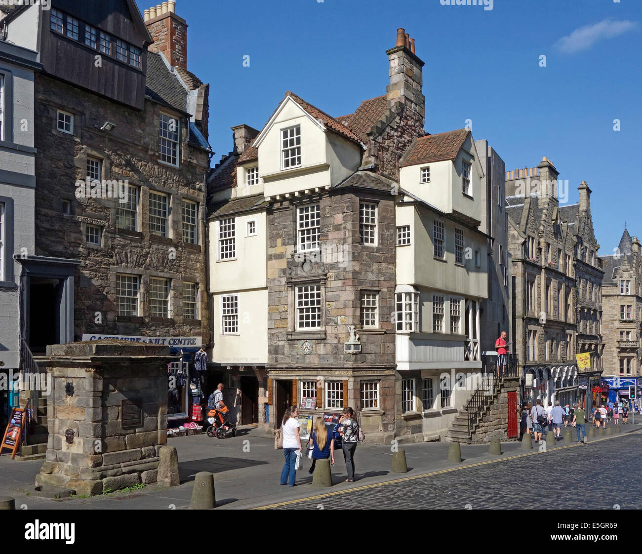 John Knox House & the Scottish Storytelling Centre dans High Street Le Royal Mile Edinburgh Scotland Banque D'Images