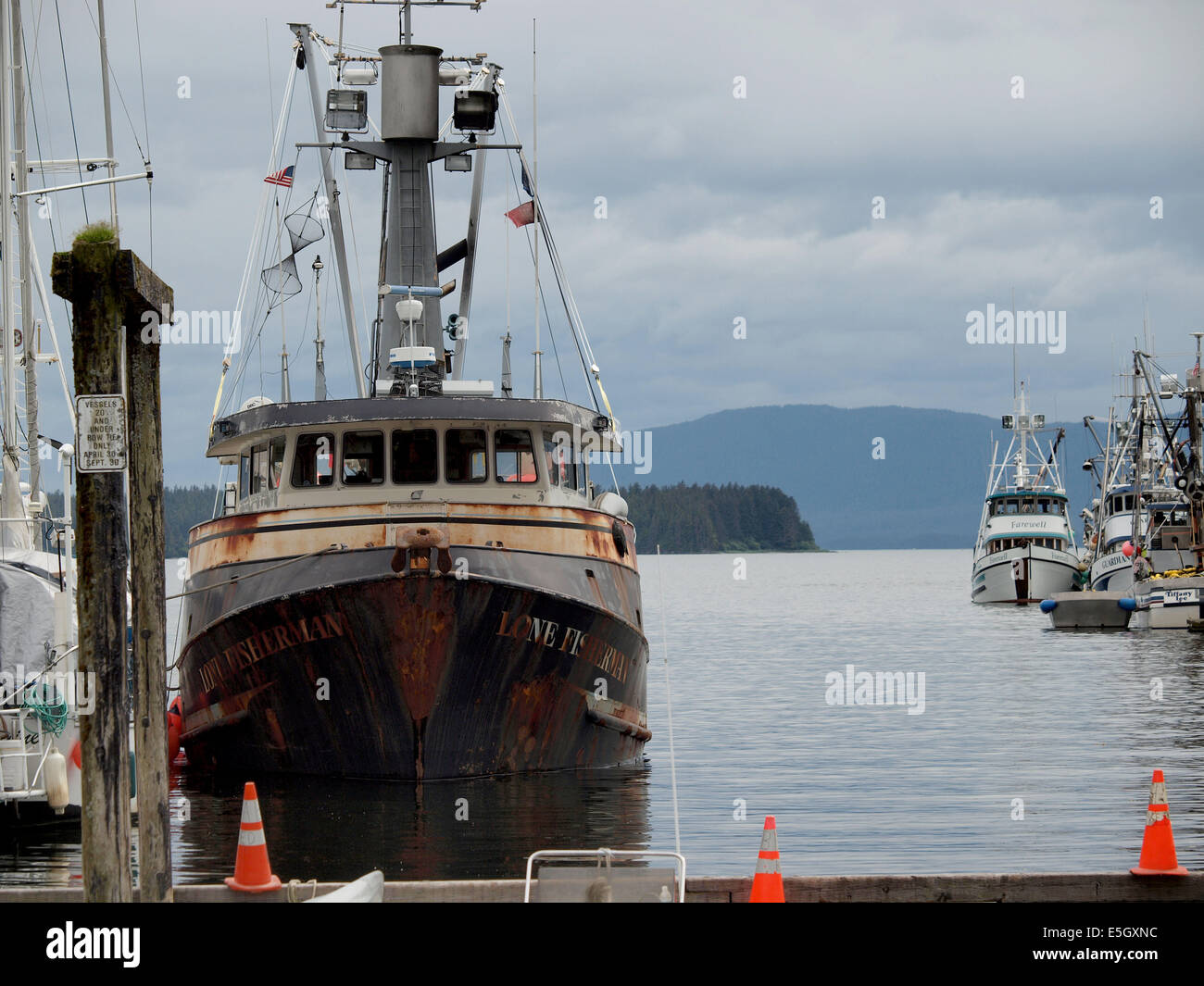 La pêche commerciale en Alaska Banque D'Images