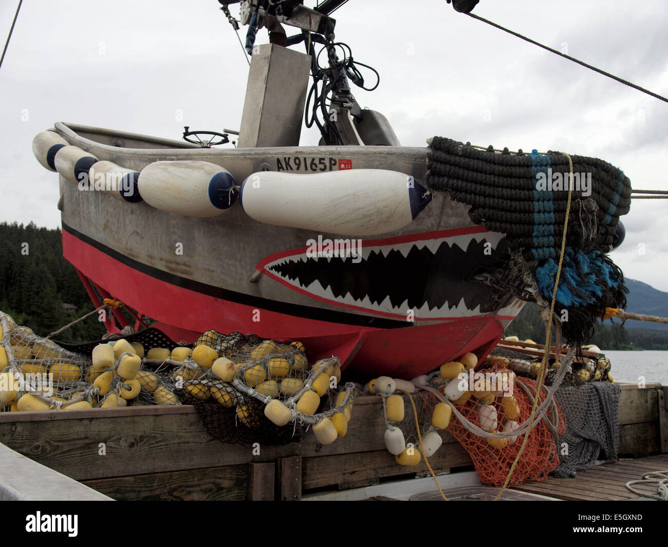 La pêche commerciale en Alaska Banque D'Images