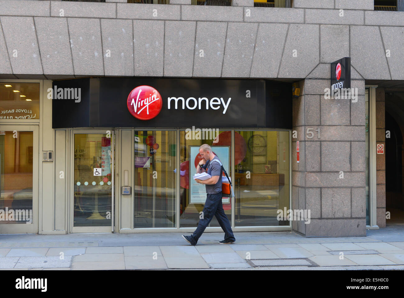 Virgin Money bank shop voyage Londres Banque D'Images
