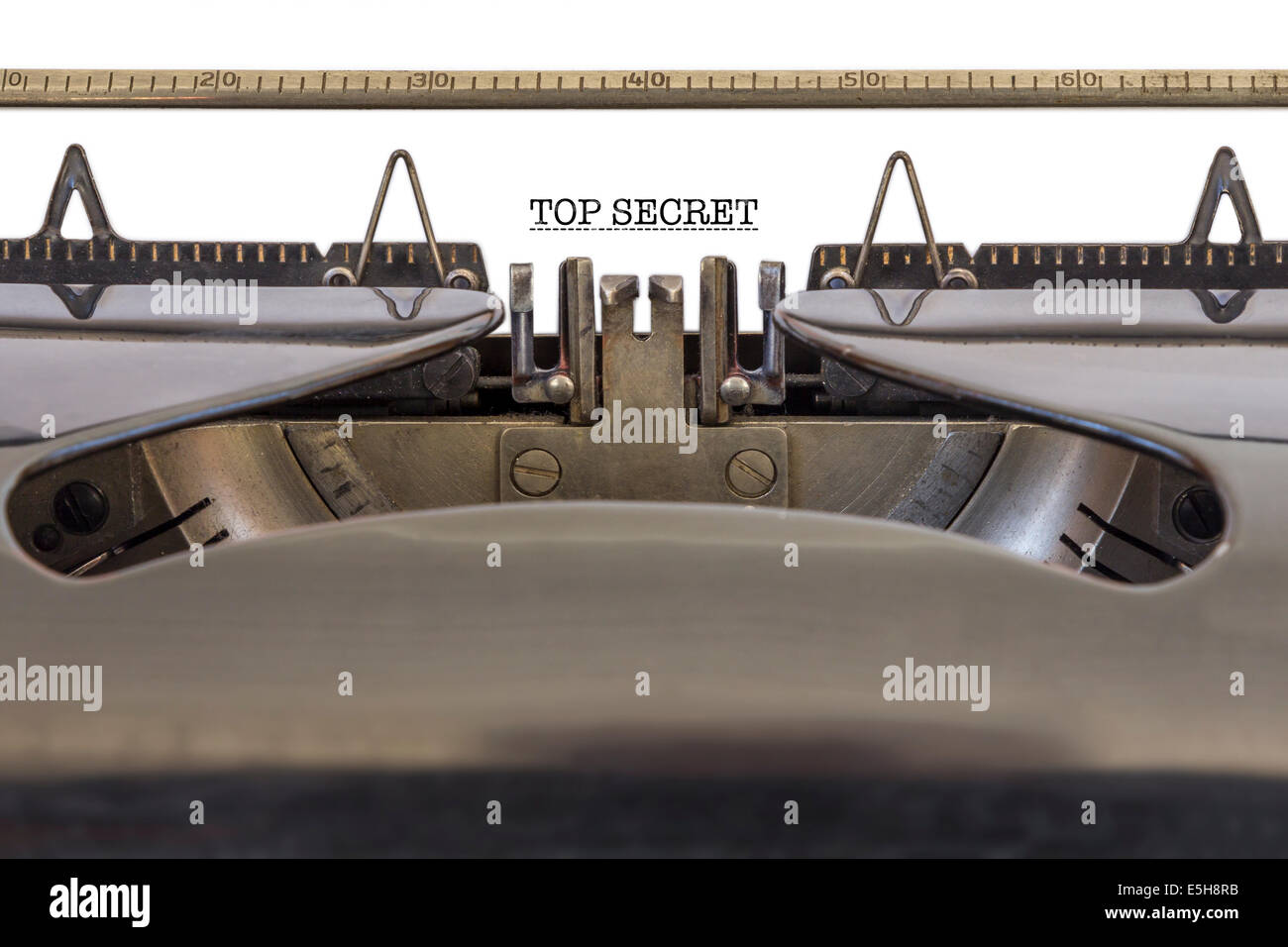Les mots "Top Secret" écrit sur une machine à écrire Banque D'Images