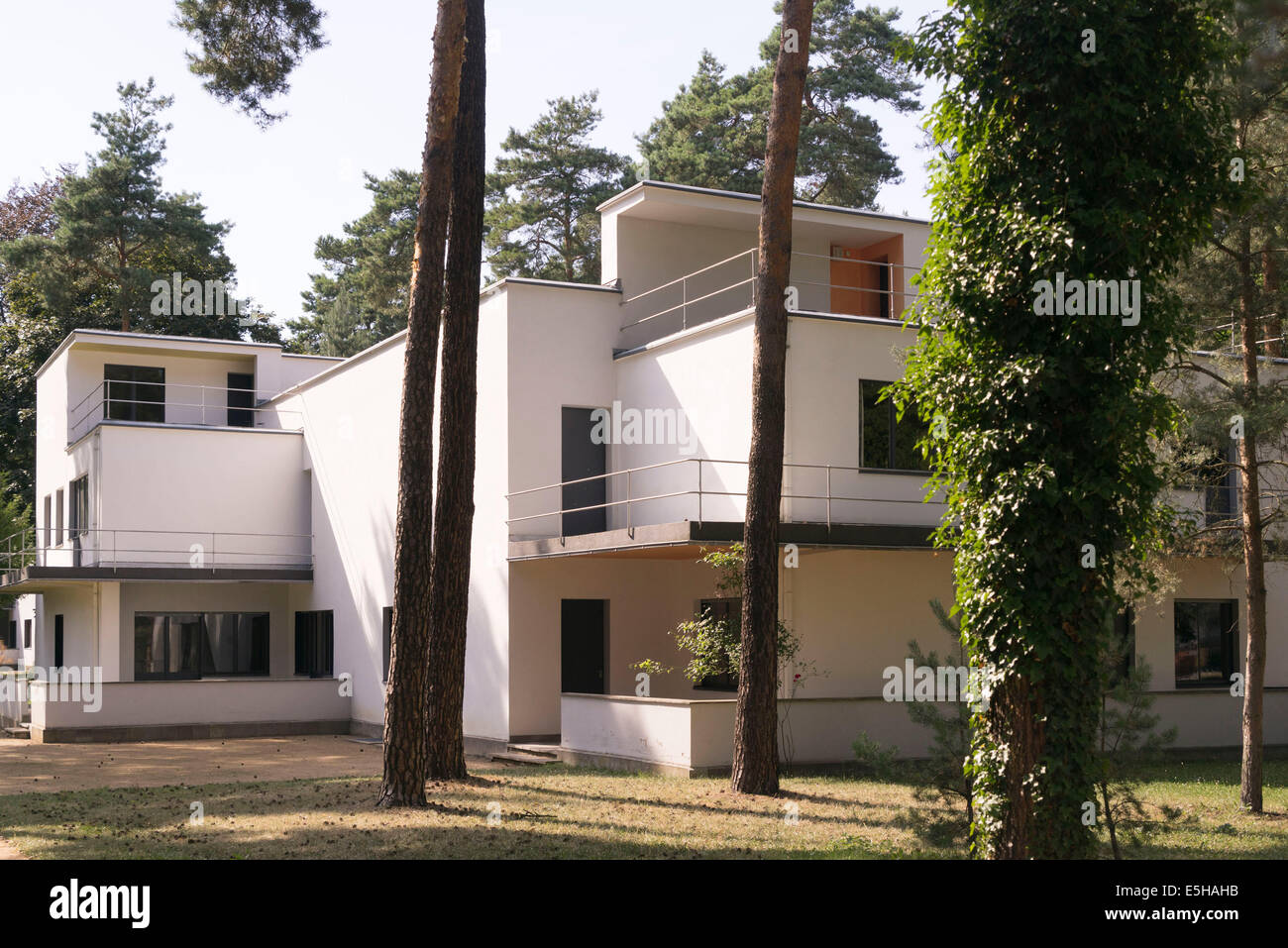 Maisons de Maître Bauhaus Banque D'Images