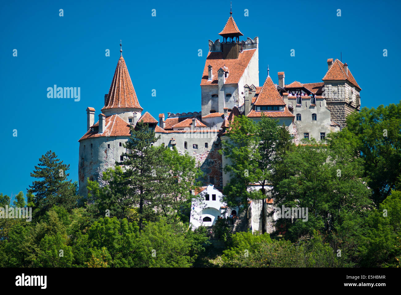Le Château de Bran, Bran, Brasov, en Transylvanie, des Carpates, Roumanie Banque D'Images