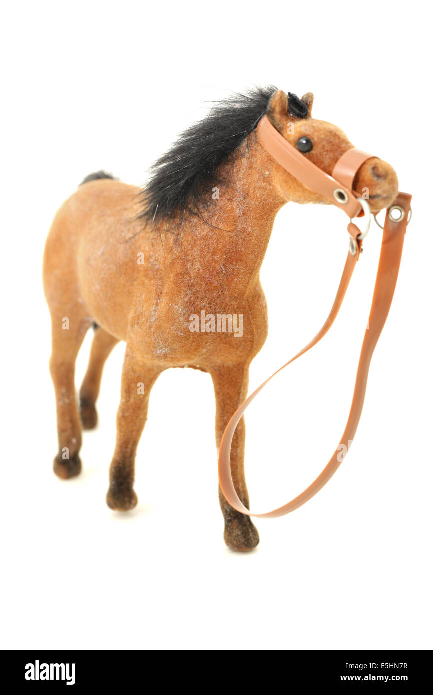 Petit cheval en plastique Banque D'Images