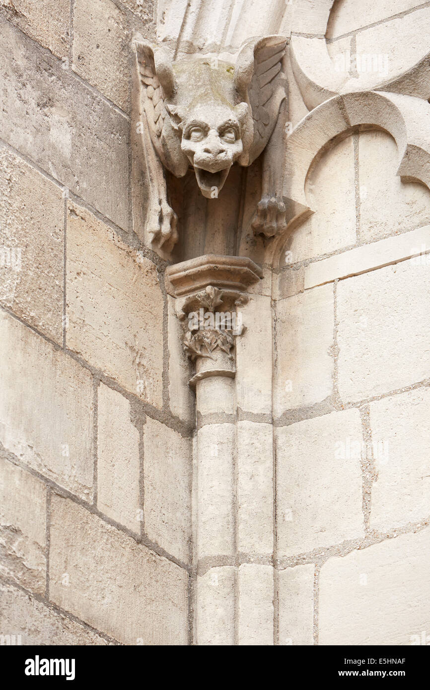 La cathédrale Notre Dame de Paris statue de gargouille en France Banque D'Images