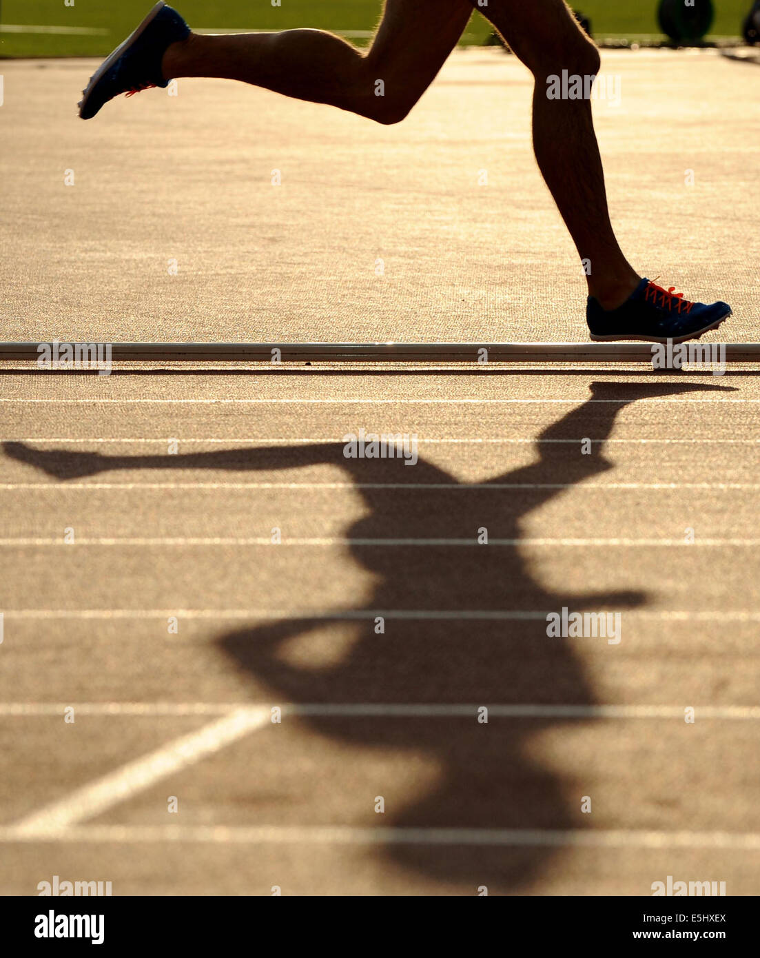 3000M STEEPLE HOMMES JEUX DU COMMONWEALTH 2014 GLASG HAMPDEN PARK GLASGOW ECOSSE 01 Août 2014 Banque D'Images