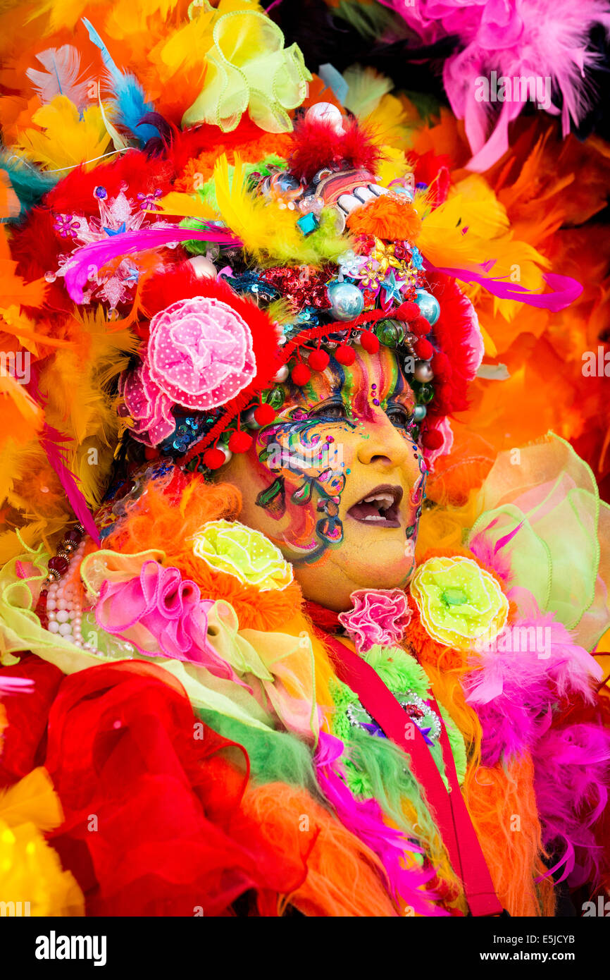 Pays-bas, Maastricht, Carnaval festival. L'homme de bien fait. Portrait Banque D'Images