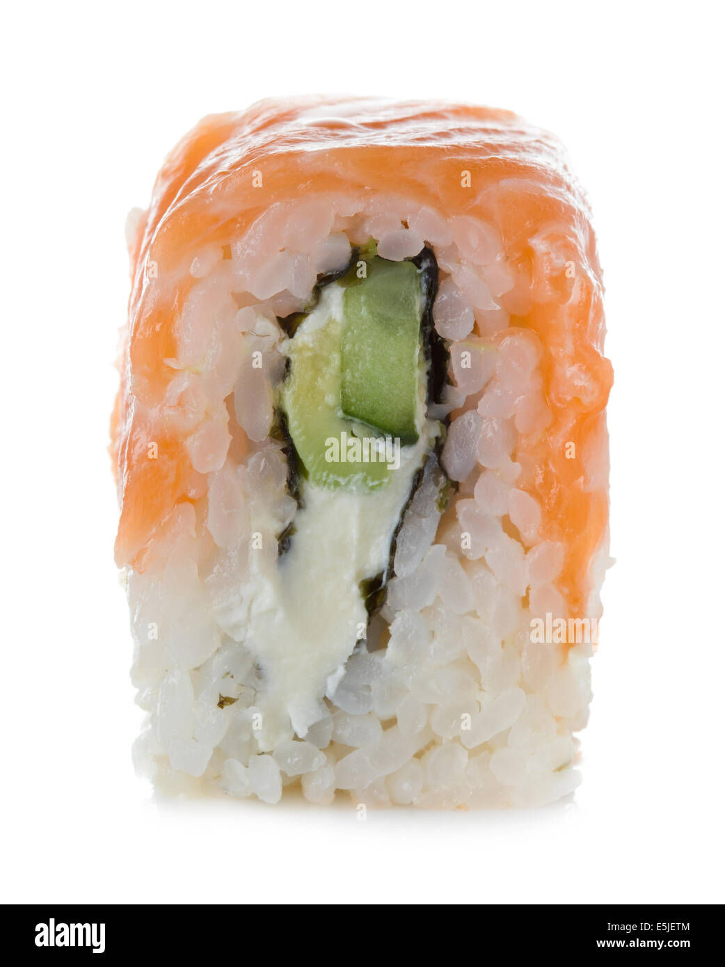 Sushi isolé sur un fond blanc. Banque D'Images