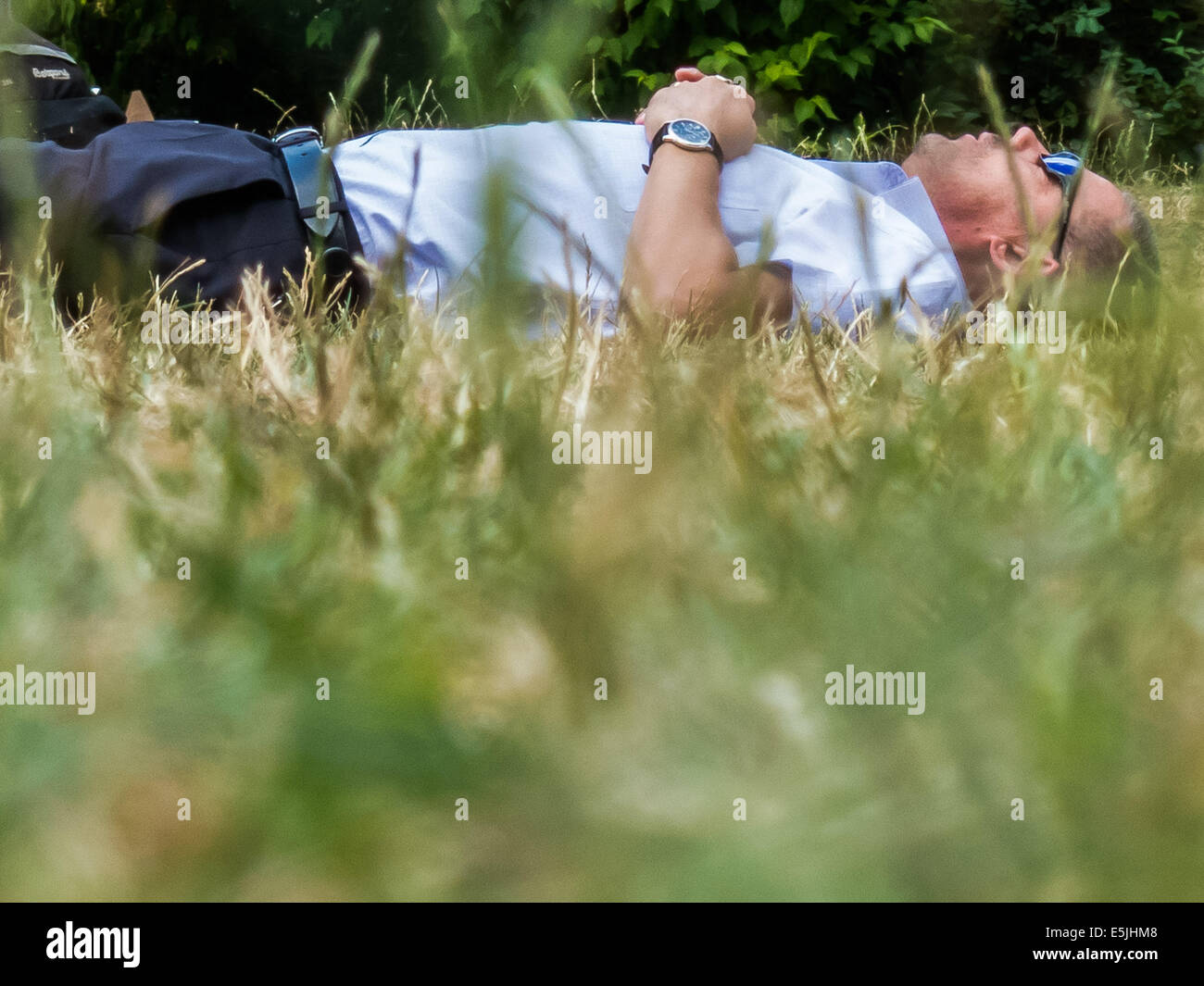 Météo France : les Londoniens continuent de se sentir la chaleur de l'été en Août Banque D'Images