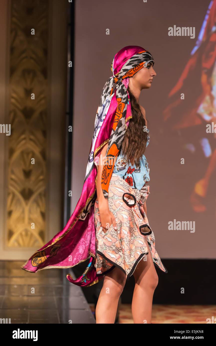 Maillots maillot et fashion show à Montecarlo,collection 2014/2015,styliste Costante 'Croky' Neri Banque D'Images