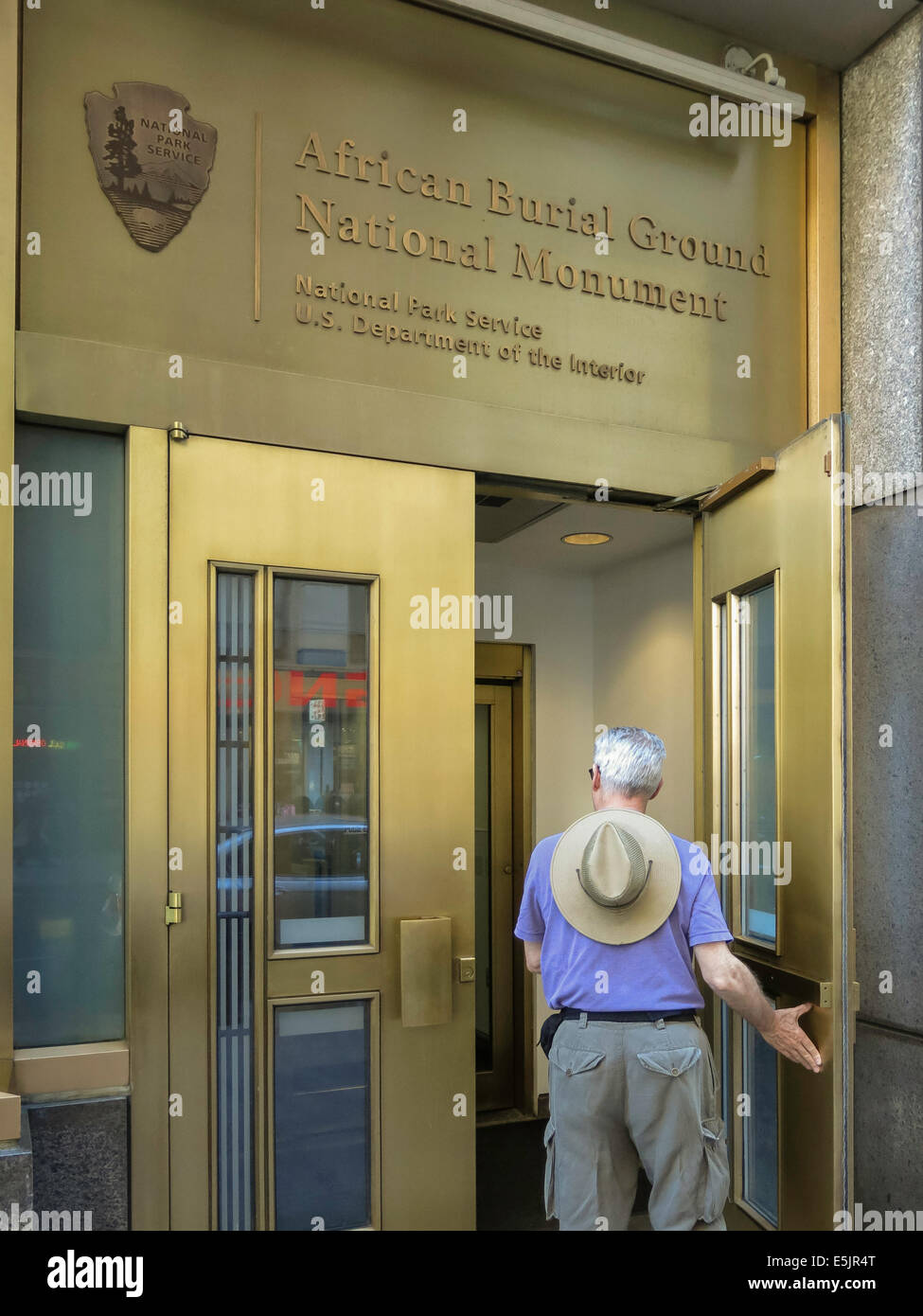 African Burial Ground National Monument, NYC Banque D'Images