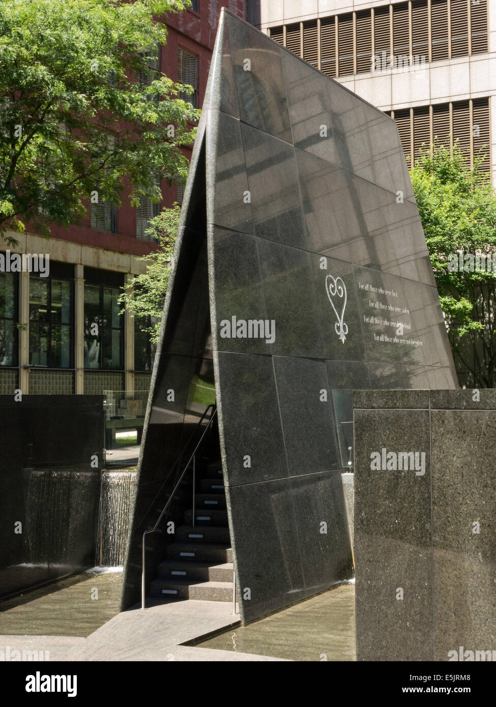 African Burial Ground National Monument, NYC Banque D'Images