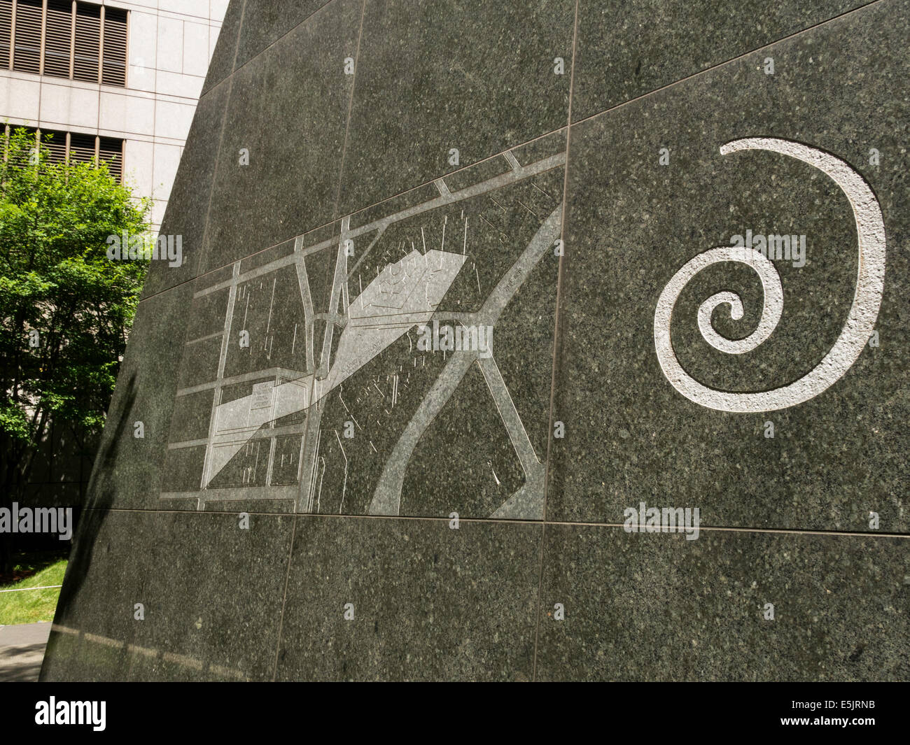 African Burial Ground National Monument, NYC Banque D'Images