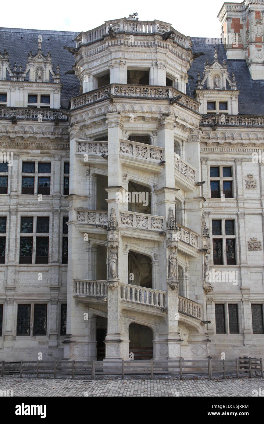 Vallée de la Loire : Château de Blois Banque D'Images
