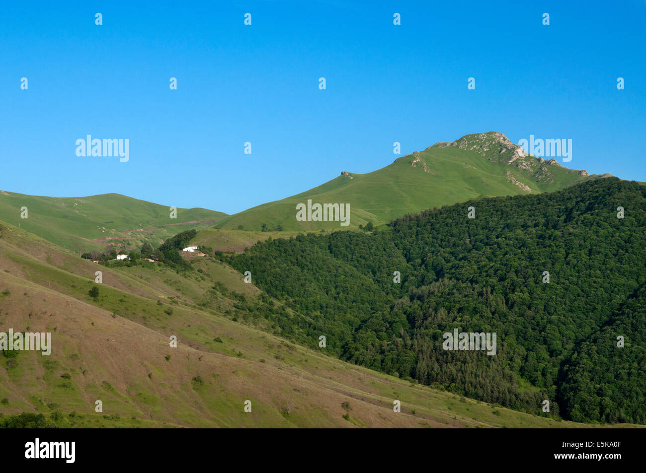 Les pentes de montagnes du Caucase, l'Arménie Banque D'Images