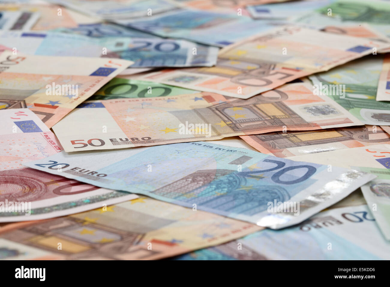 Vingt, cinquante et cent billets background Banque D'Images