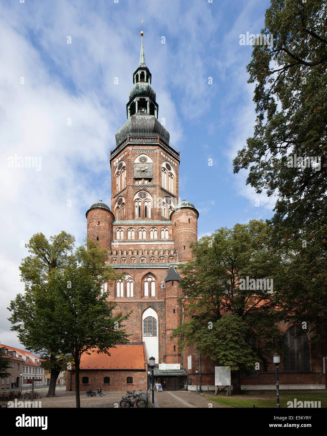 La Cathédrale Saint Nicolas, ville hanséatique de Greifswald, Mecklembourg-Poméranie-Occidentale, Allemagne Banque D'Images