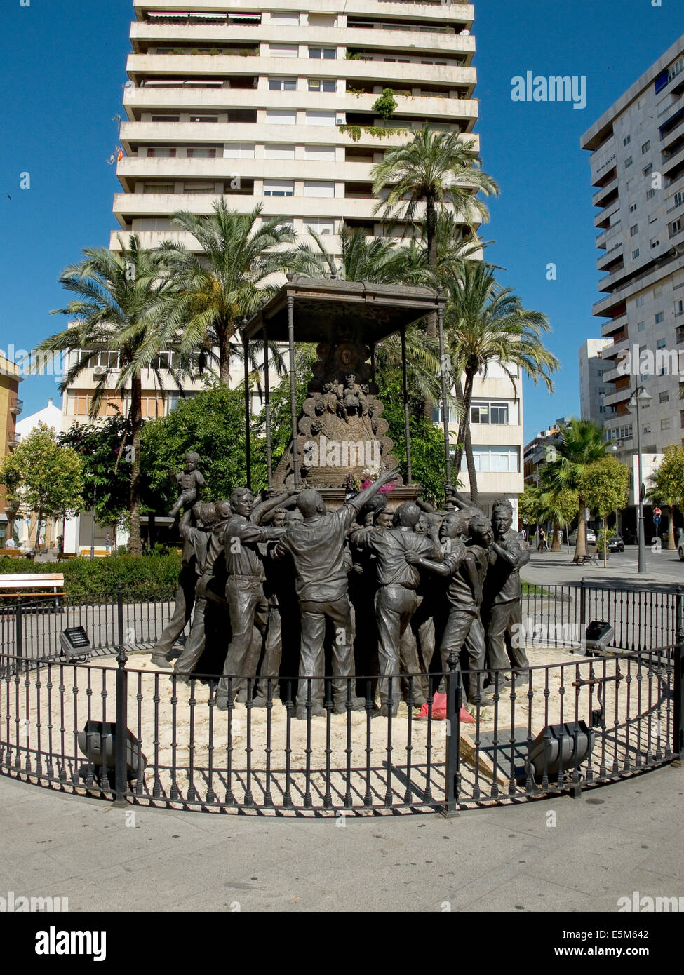 Virgen del Rocio monument à Huelva. Andalousie, Espagne Banque D'Images