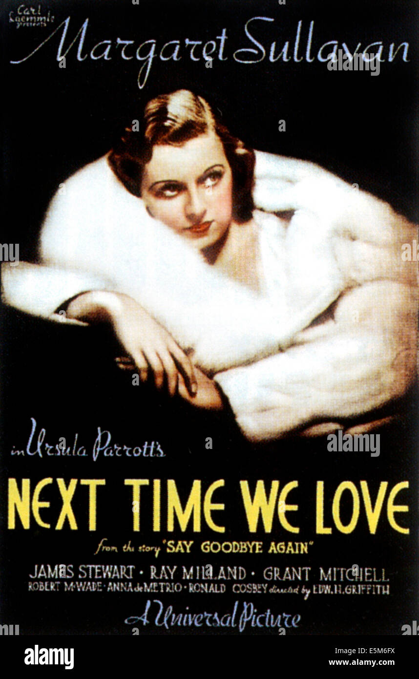 La prochaine fois que nous aimons, Margaret Sullavan, 1936 Banque D'Images