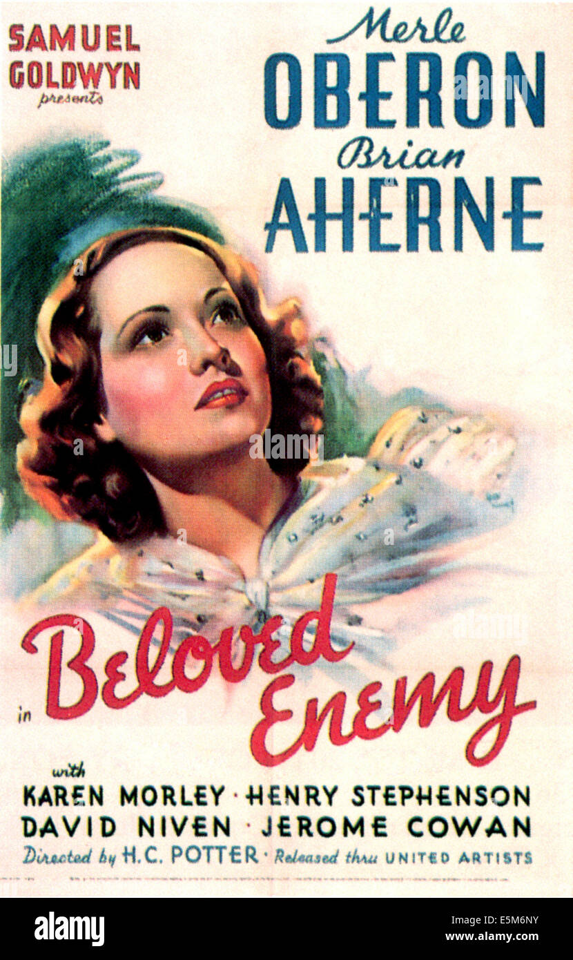 BELOVED ENEMY, Merle Oberon, 1936 Banque D'Images