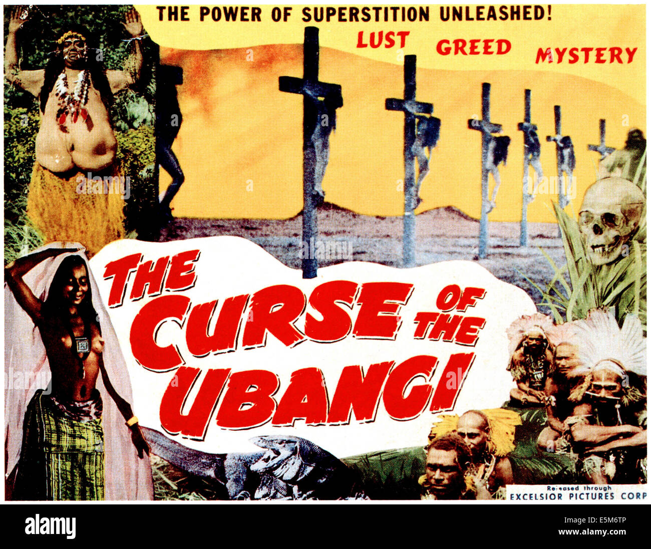 La malédiction de l'Oubangui, lobby card, 1946 Banque D'Images