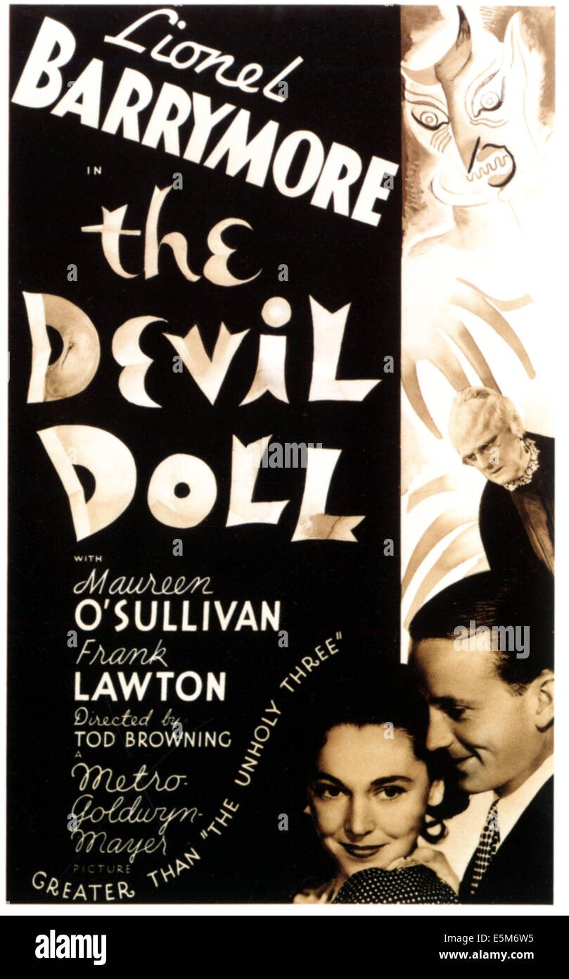 Le DEVIL DOLL, Maureen O'Sullivan, Frank Lawton, Lionel Barrymore, 1936 Banque D'Images