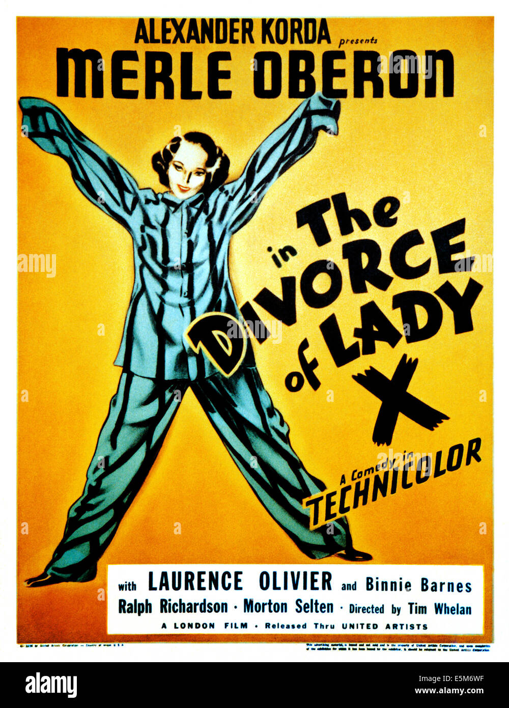 Le DIVORCE DE LADY X, Merle Oberon, 1938 Banque D'Images