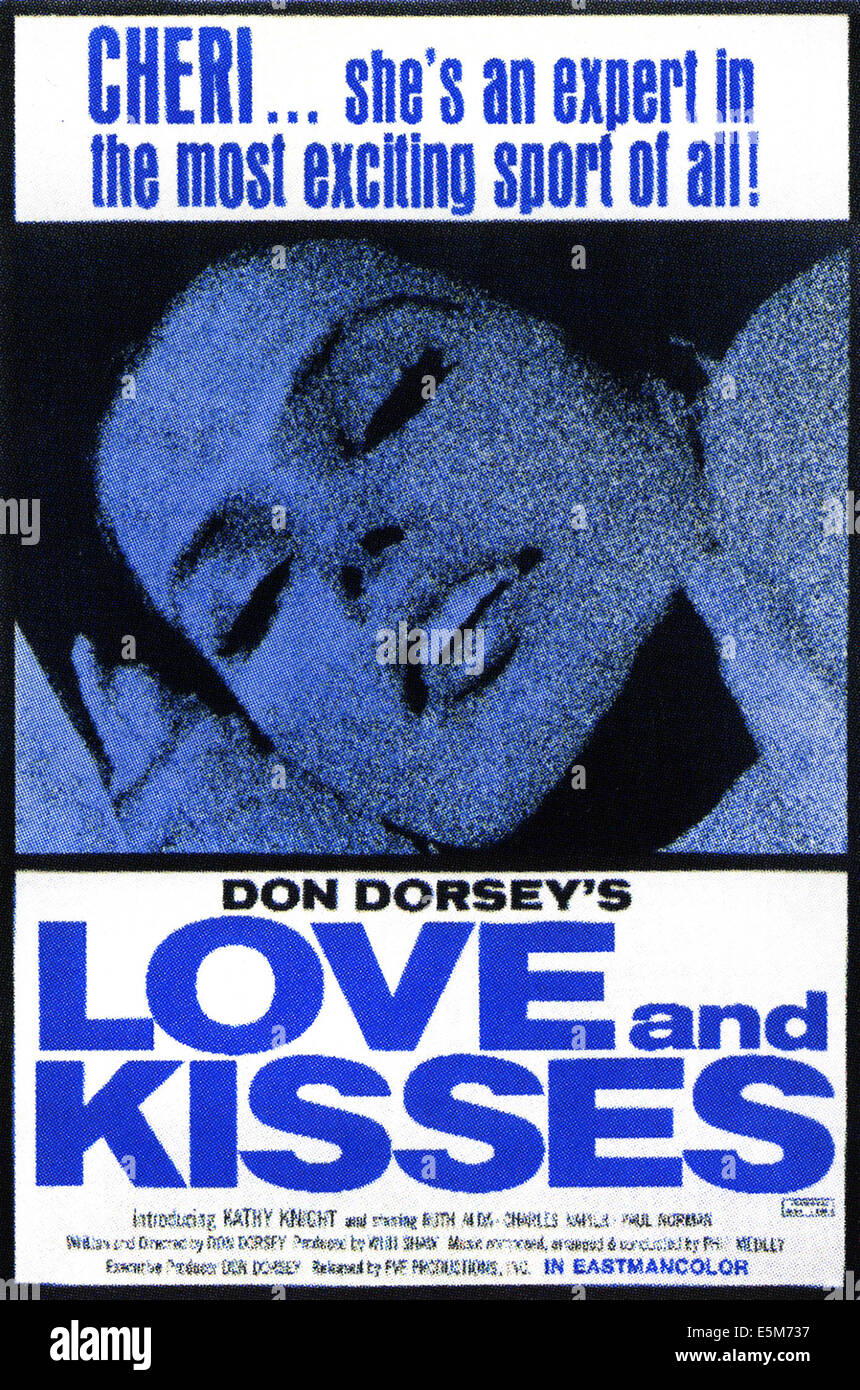 L'amour et de baisers, 1970 Banque D'Images