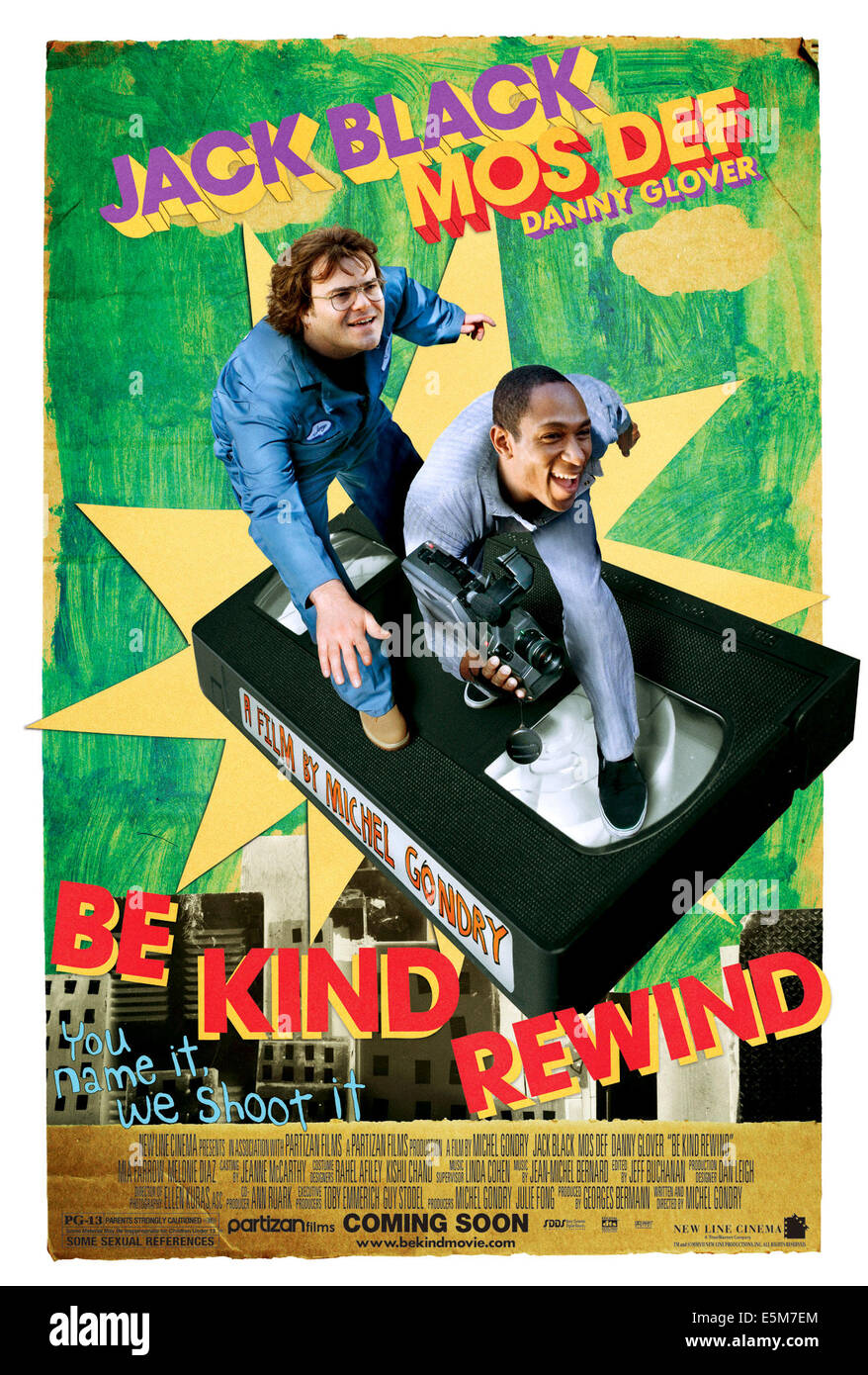 Être genre rembobiner, Jack Black, Mos Def, 2008. ©New Line Cinema/avec la permission d'Everett Collection Banque D'Images Être genre rembobiner, Jack Black, Mos Def, 2008. ©New Line Cinema/avec la permission d'Everett Collection Banque D'Images