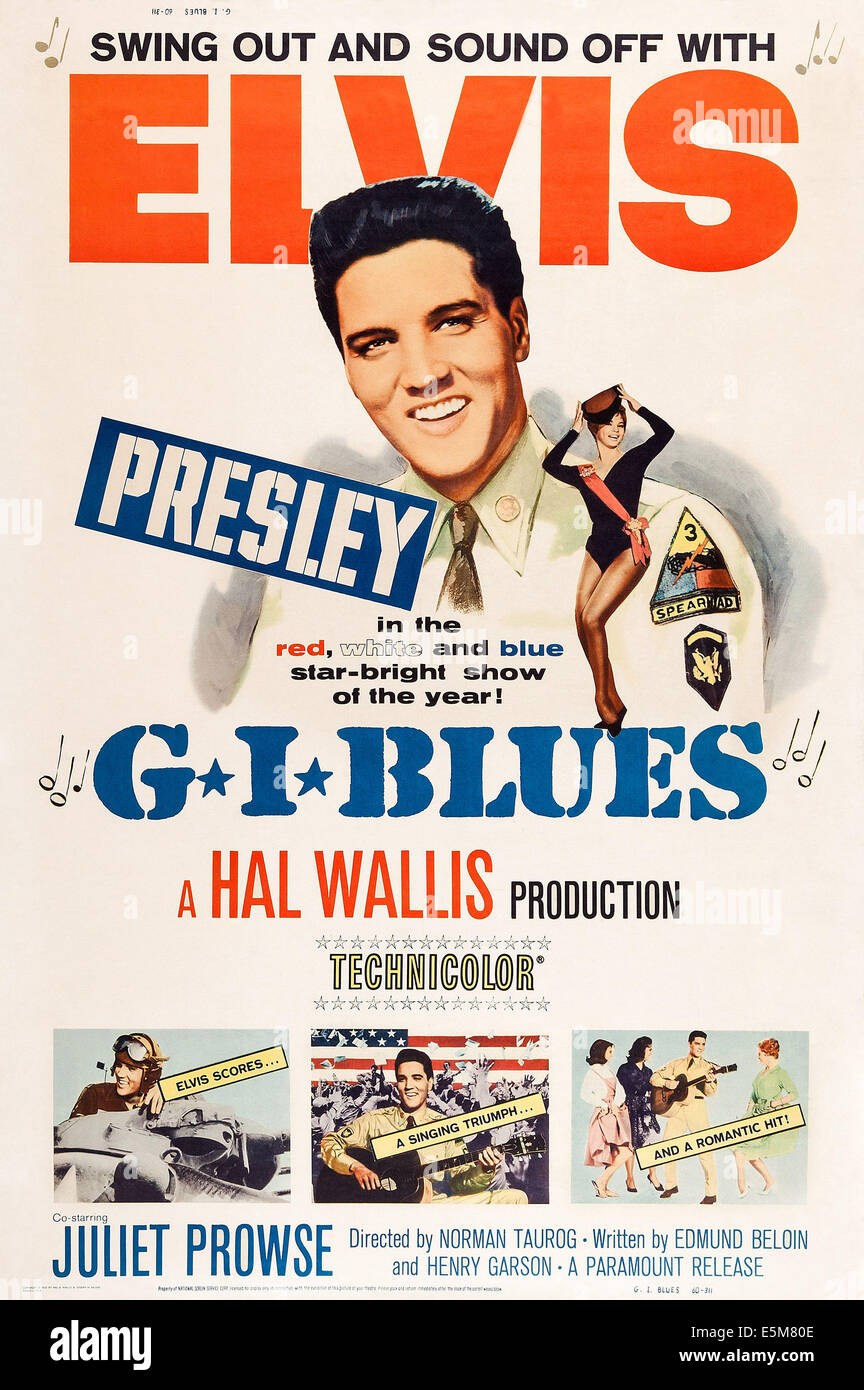 G.I. BLUES, Elvis Presley, 1960 Banque D'Images