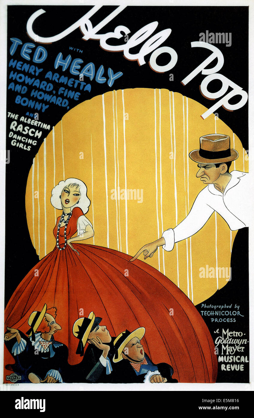 Bonjour POP, poster, 1933 Banque D'Images