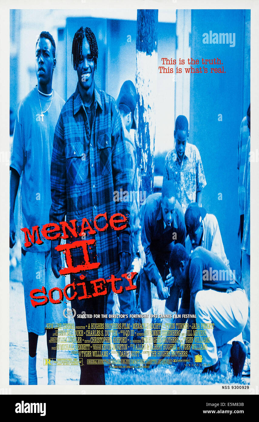 MENACE II SOCIETY, 1993, © New Line/avec la permission d'Everett Collection Banque D'Images