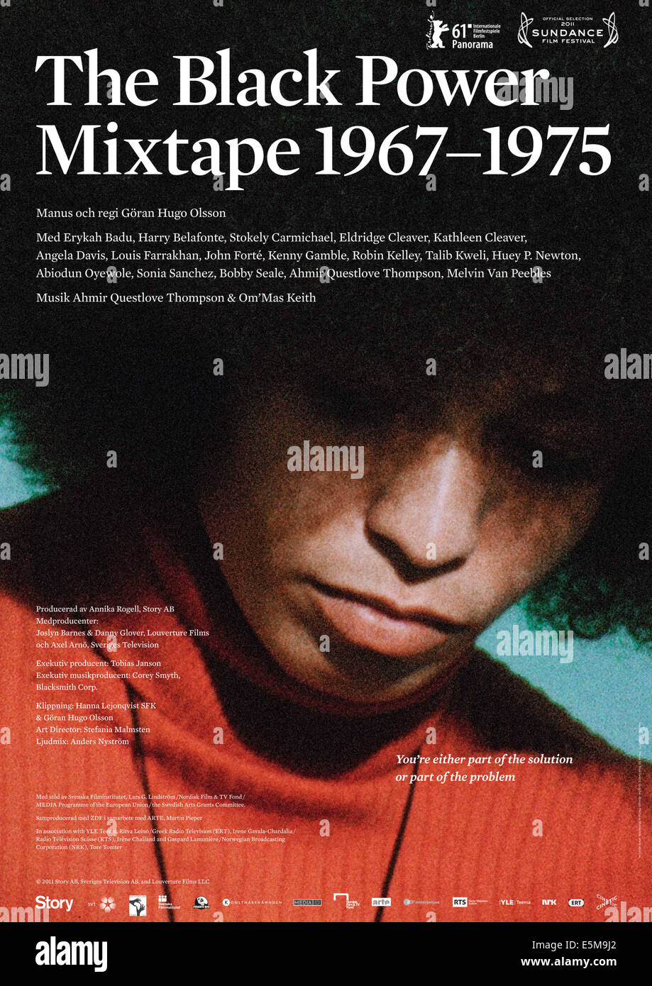 La MIXTAPE BLACK POWER 1967-1975, Angela Davis, le suédois l'affiche, 2011, ©Sundance Sélectionne/avec la permission d'Everett Collection Banque D'Images