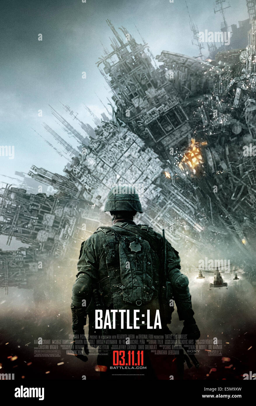 BATTLE : LOS ANGELES, US poster art, 2011, ©Columbia Pictures/avec la permission d'Everett Collection Banque D'Images