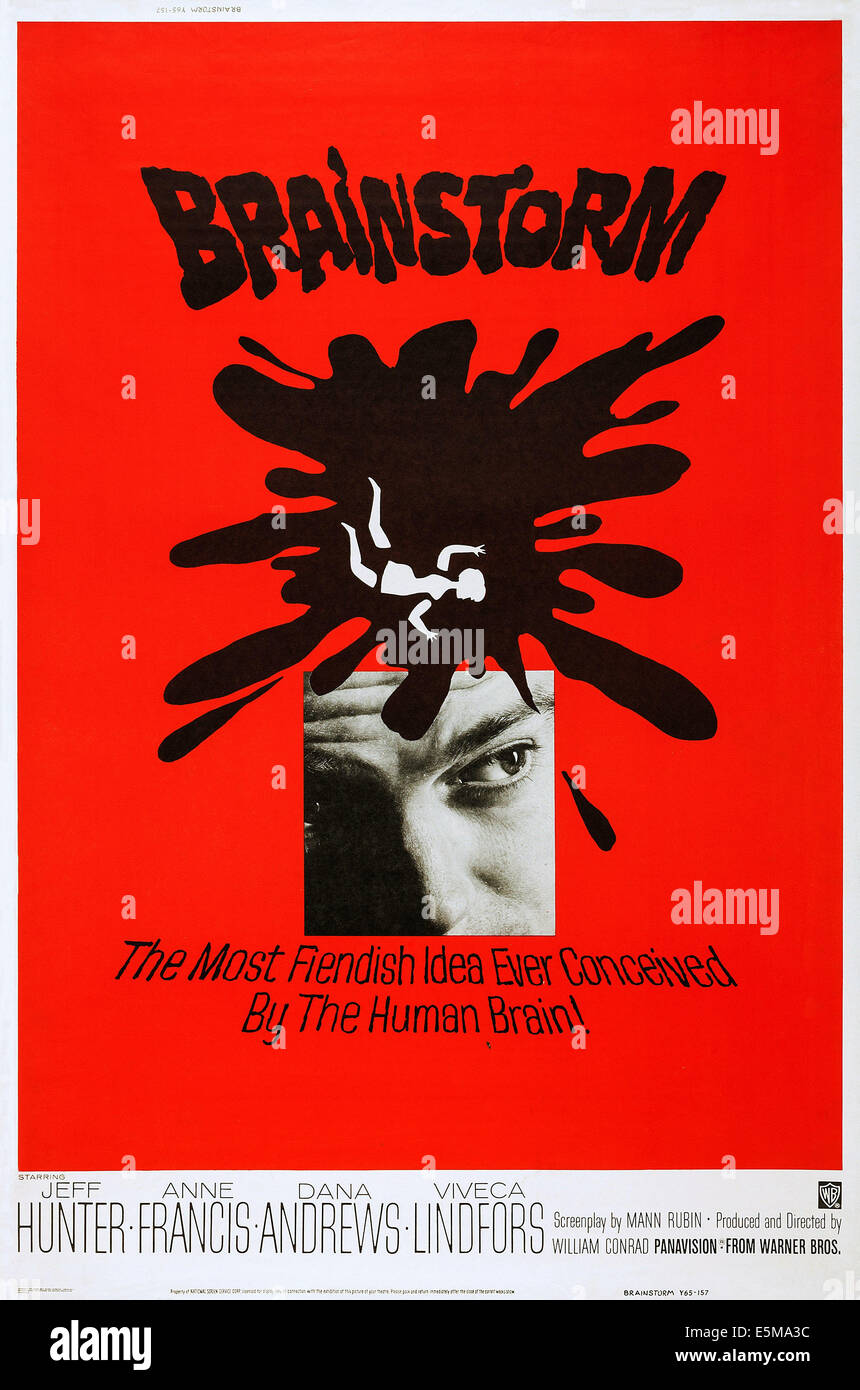 Faites un remue-méninges, de nous poster, Jeffrey Hunter, 1965 Banque D'Images