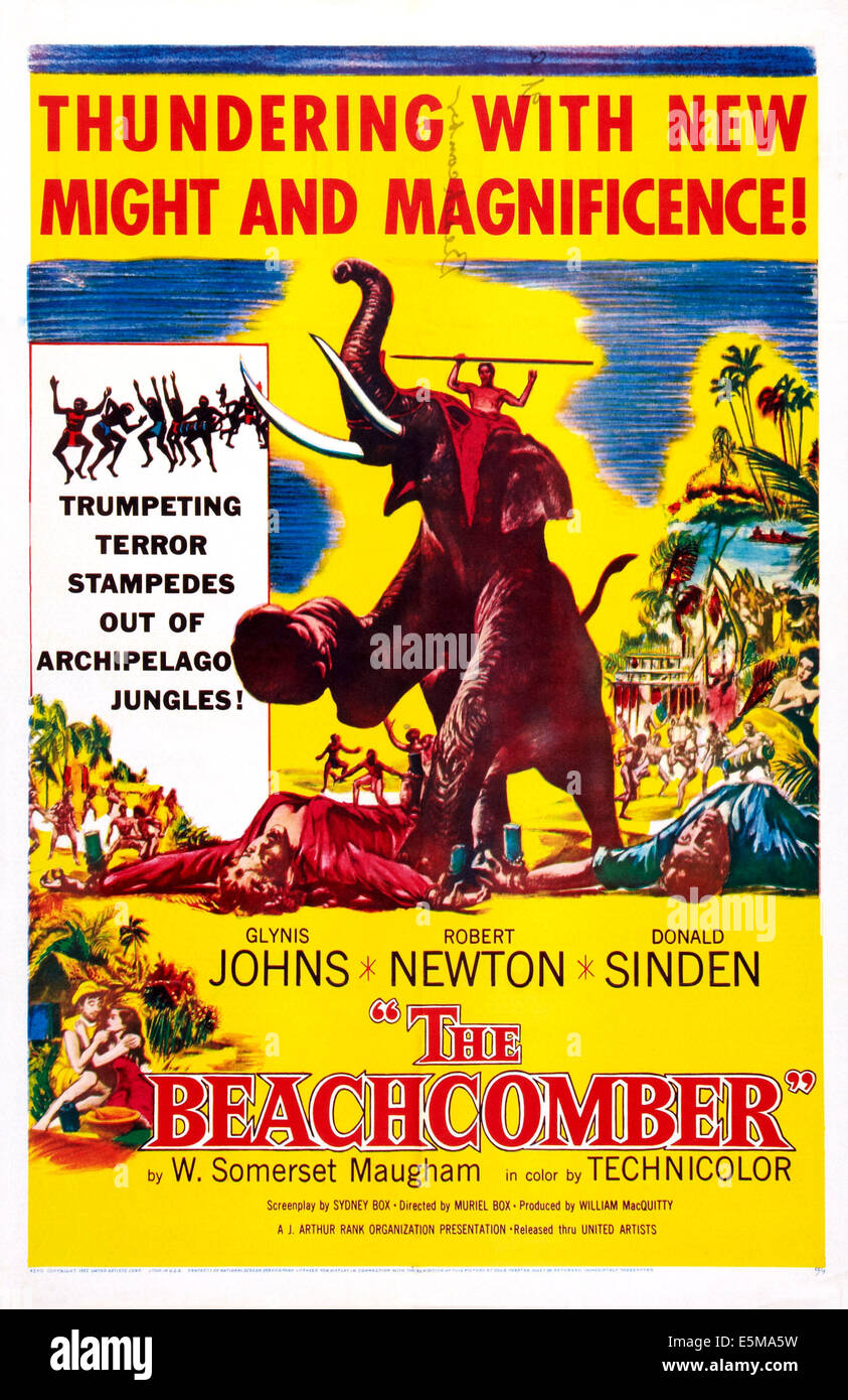 Le Beachcomber, US poster, 1954 Banque D'Images