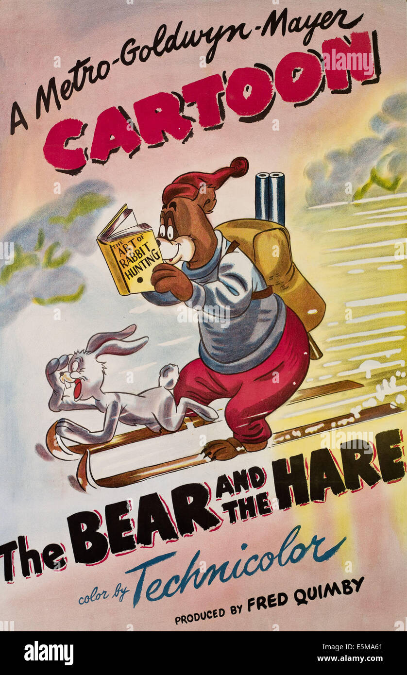 L'OURS ET LE LIÈVRE, 1948 Banque D'Images