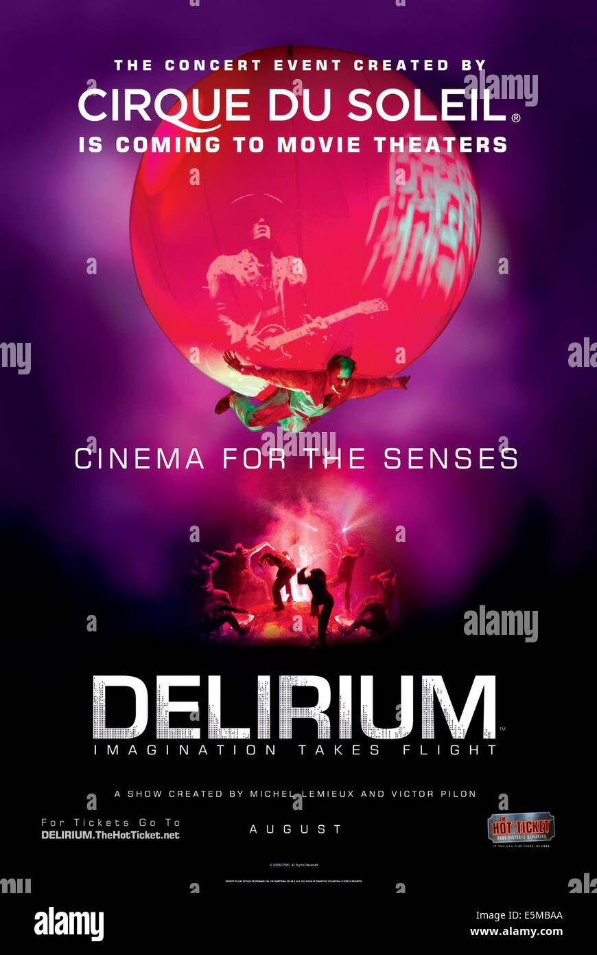 Le CIRQUE DU SOLEIL : le délire, 2008. ©The Hot Ticket/avec la permission d'Everett Collection Banque D'Images Le CIRQUE DU SOLEIL : le délire, 2008. ©The Hot Ticket/avec la permission d'Everett Collection Banque D'Images