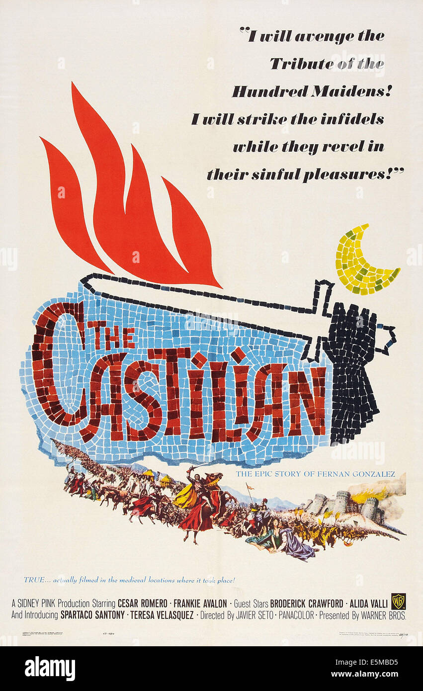 Le Castillan, l'affiche, 1963. Banque D'Images